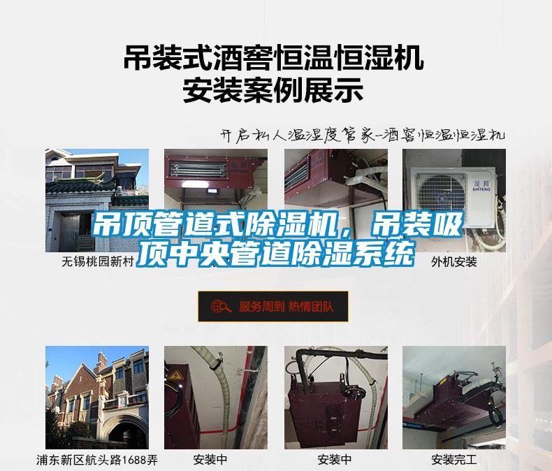 吊顶管道式粉色视频免费在线观看，吊装吸顶中央管道除湿系统