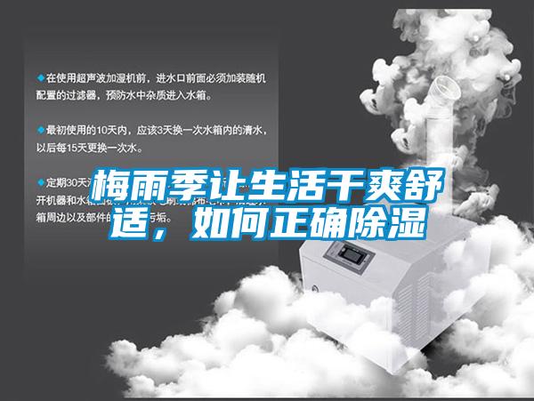梅雨季让生活干爽舒适，如何正确除湿