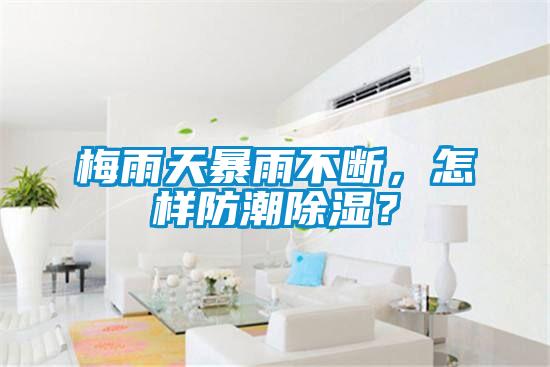 梅雨天暴雨不断，怎样防潮除湿？