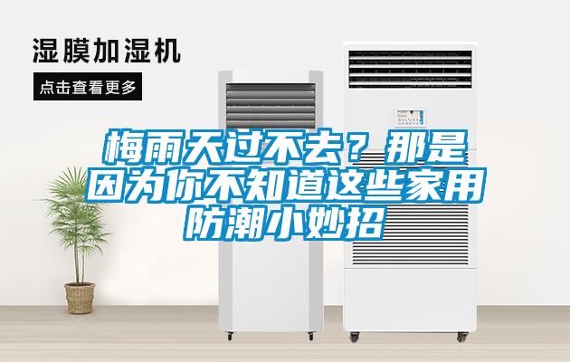 梅雨天过不去？那是因为你不知道这些家用防潮小妙招