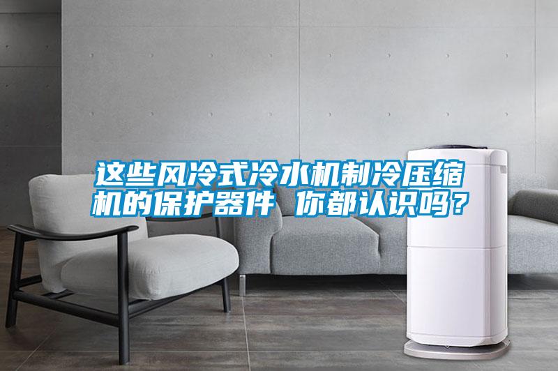 这些风冷式冷水机制冷压缩机的保护器件 你都认识吗？