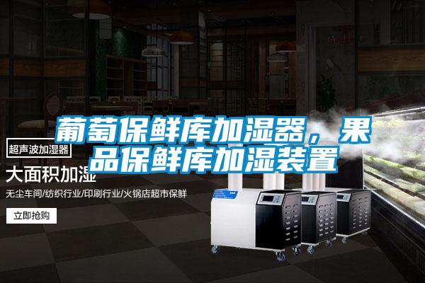 葡萄保鲜库加湿器，果品保鲜库加湿装置
