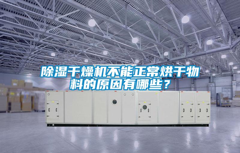 除湿干燥机不能正常烘干物料的原因有哪些？