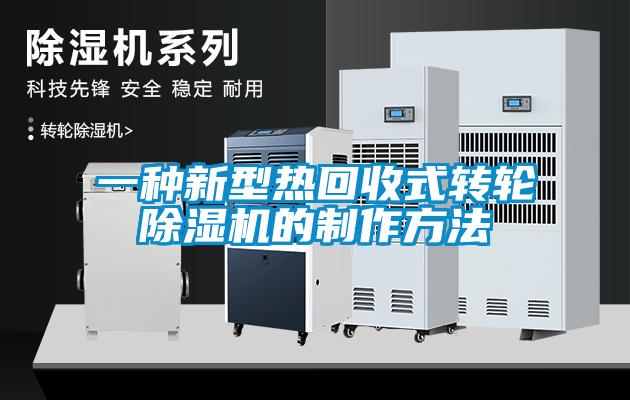 一种新型热回收式转轮粉色视频免费在线观看的制作方法