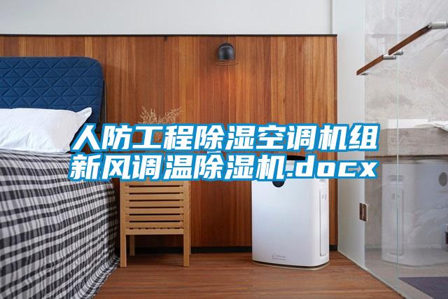 人防工程除湿空调机组新风调温粉色视频免费在线观看.docx