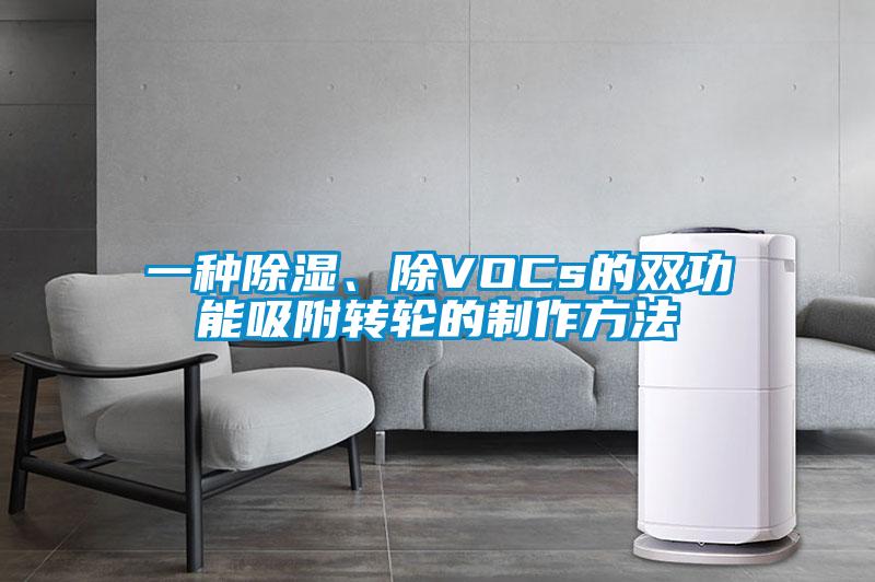 一种除湿、除VOCs的双功能吸附转轮的制作方法