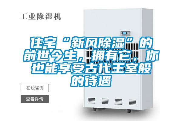 住宅“新风除湿”的前世今生，拥有它，你也能享受古代王室般的待遇