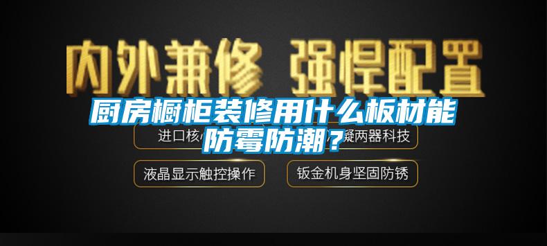 厨房橱柜装修用什么板材能防霉防潮？