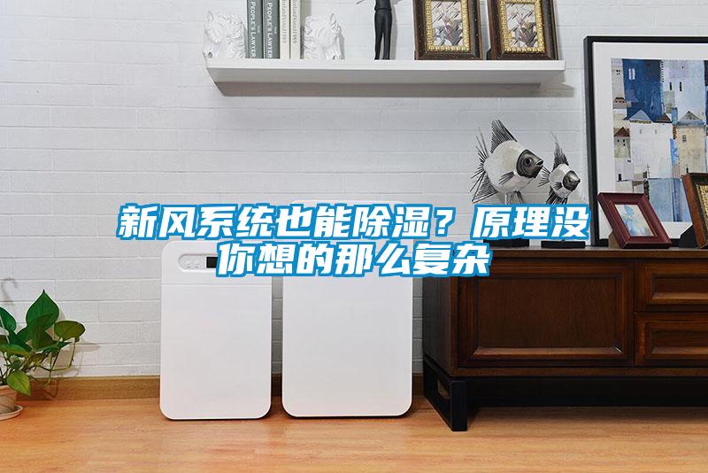 新风系统也能除湿？原理没你想的那么复杂