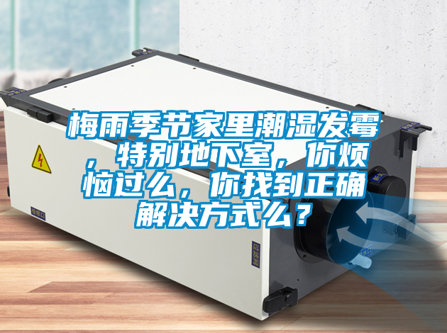 梅雨季节家里潮湿发霉，特别地下室，你烦恼过么，你找到正确解决方式么？