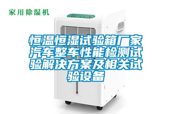 恒温恒湿试验箱厂家汽车整车性能检测试验粉色视频成人及相关试验设备