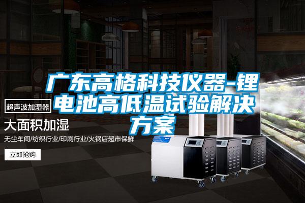广东高格科技仪器-锂电池高低温试验粉色视频成人