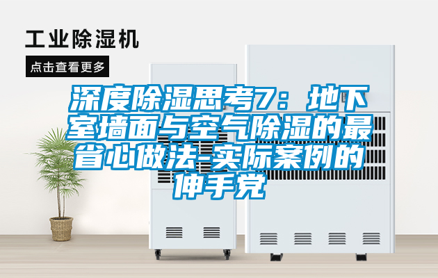 深度除湿思考7：地下室墙面与空气除湿的最省心做法-实际案例的伸手党