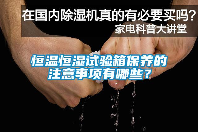 恒温恒湿试验箱保养的注意事项有哪些？