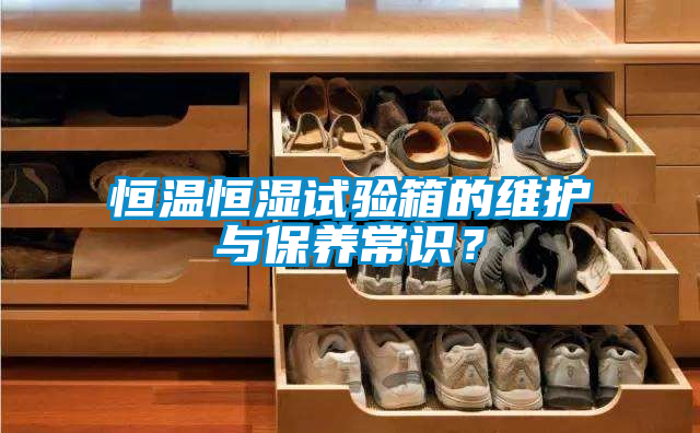 恒温恒湿试验箱的维护与保养常识？