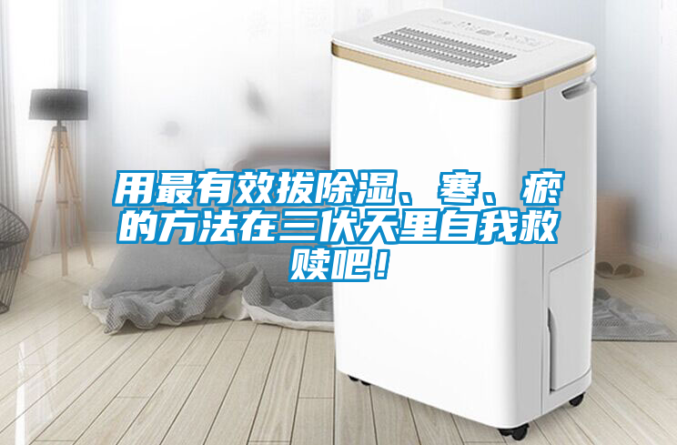 用最有效拔除湿、寒、瘀的方法在三伏天里自我救赎吧！