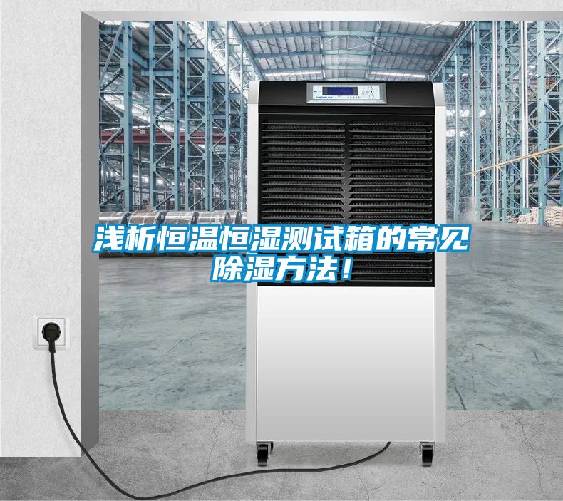 浅析恒温恒湿测试箱的常见除湿方法！
