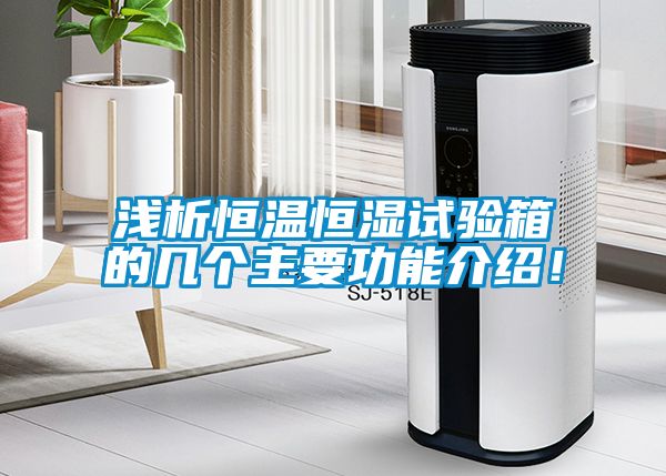 浅析恒温恒湿试验箱的几个主要功能介绍！
