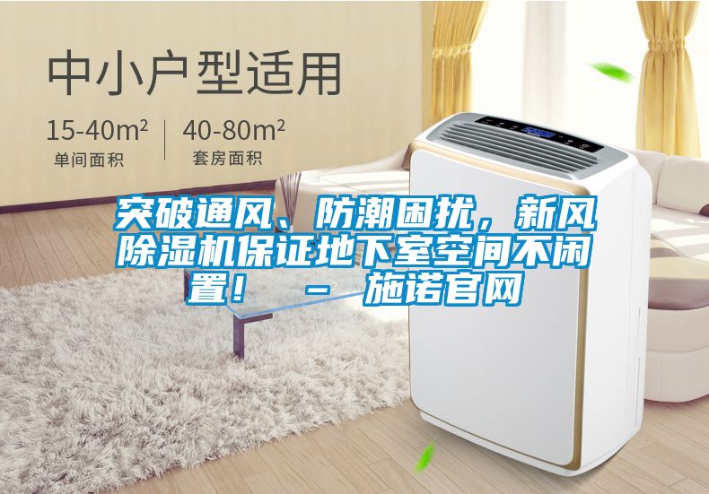 突破通风、防潮困扰，新风粉色视频免费在线观看保证地下室空间不闲置！ – 施诺官网