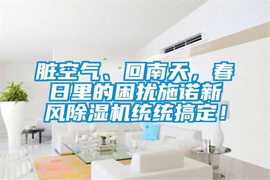 脏空气、回南天，春日里的困扰施诺新风粉色视频免费在线观看统统搞定！