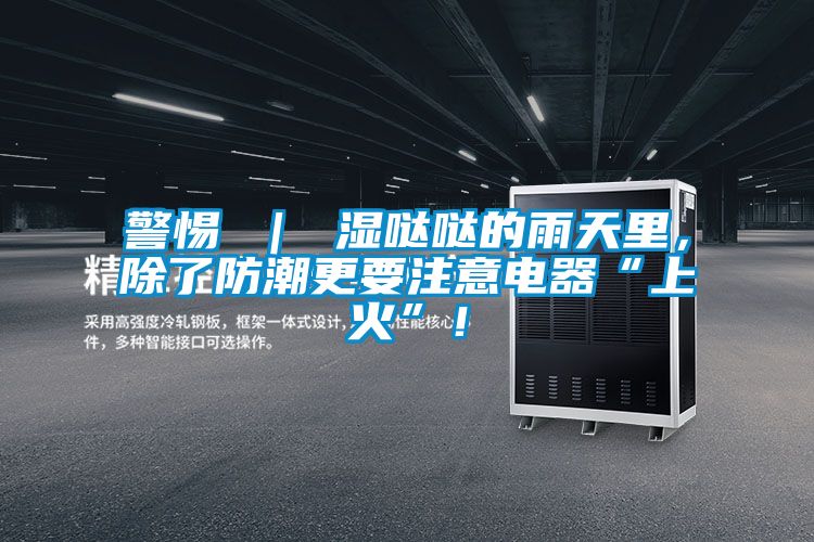 警惕 ｜ 湿哒哒的雨天里，除了防潮更要注意电器“上火”！