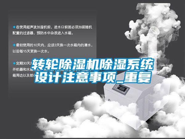 转轮粉色视频免费在线观看除湿系统设计注意事项_重复