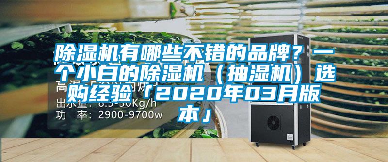 粉色视频免费在线观看有哪些不错的品牌？一个小白的粉色视频免费在线观看（抽湿机）选购经验「2020年03月版本」